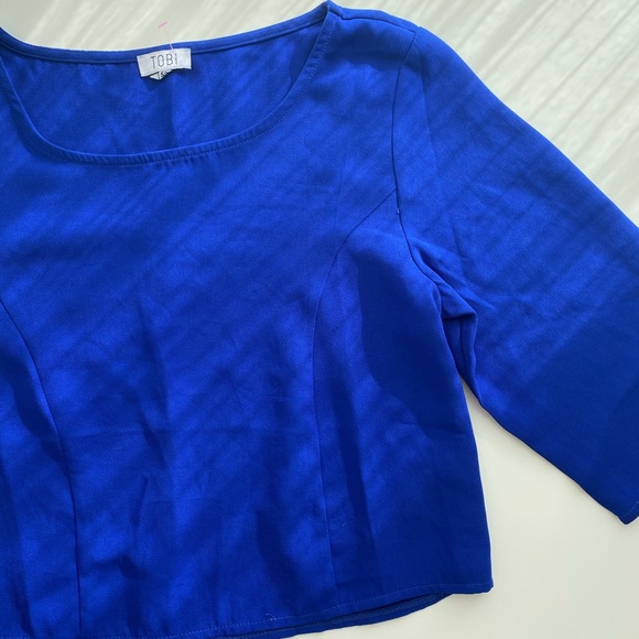 TOBI blue blouse - Picture 2 of 5